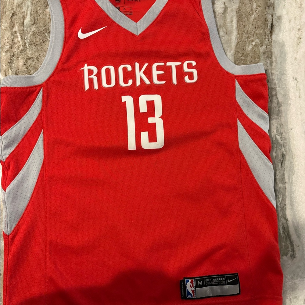 EUC NBA Red and Gray Rockets Jersey
